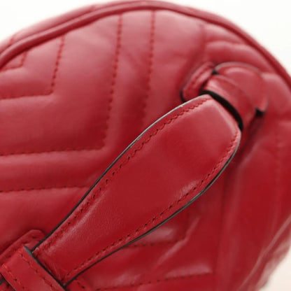 Gucci GG Marmont Vanity Matelasse Leather, Red, Leather, Backpack