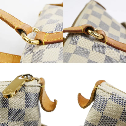 Louis Vuitton Totally Damier azur, White, Canvas, Shoulder Bag