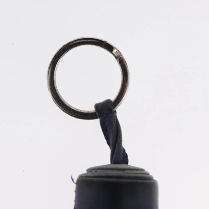 Hermes Carmen Keychain Leather, Navy, Leather, Charm