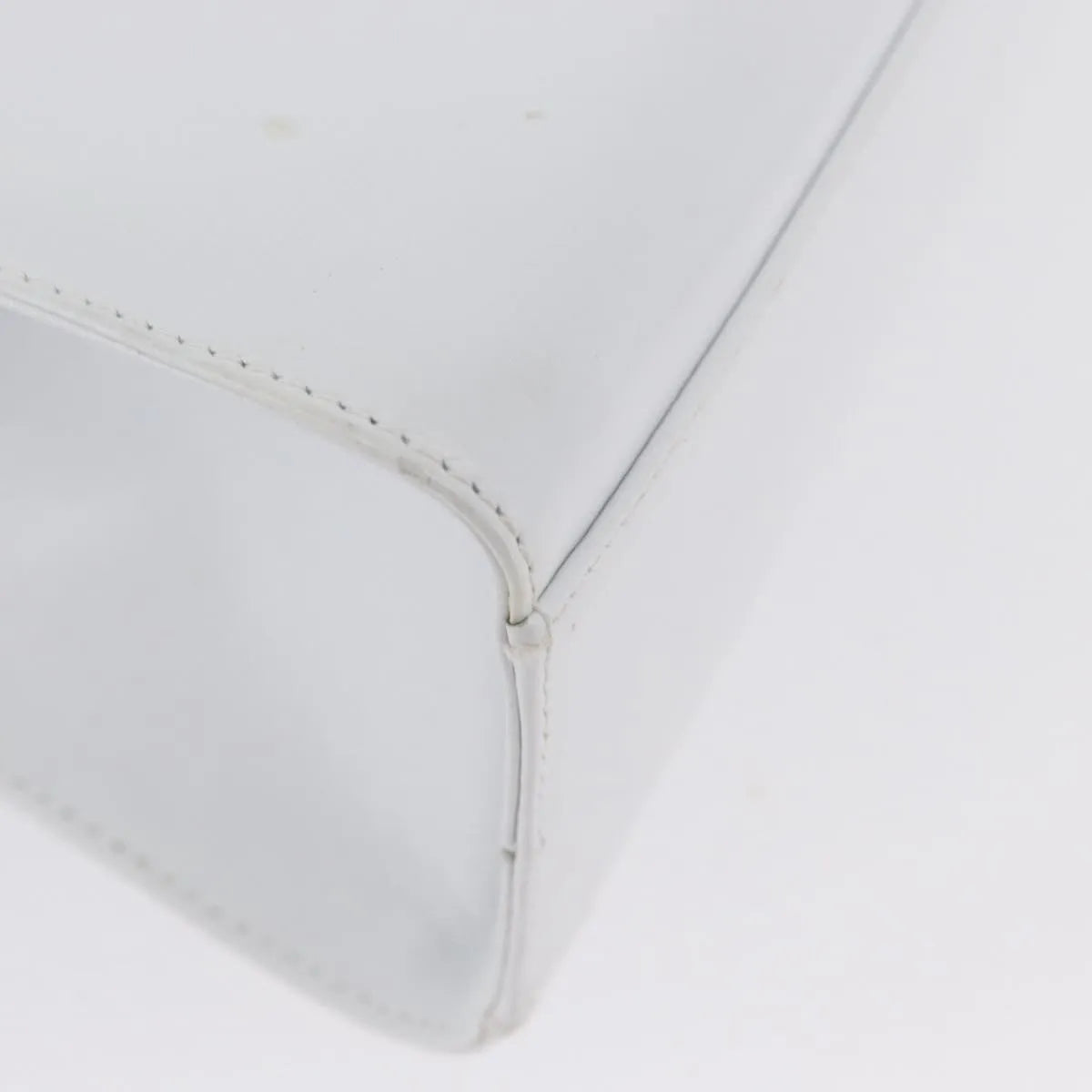 Salvatore Ferragamo Vintage Top handle Leather, White, Leather, Handbag