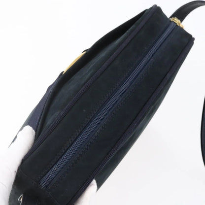 Salvatore Ferragamo Vala Leather, Navy, Leather, Shoulder Bag
