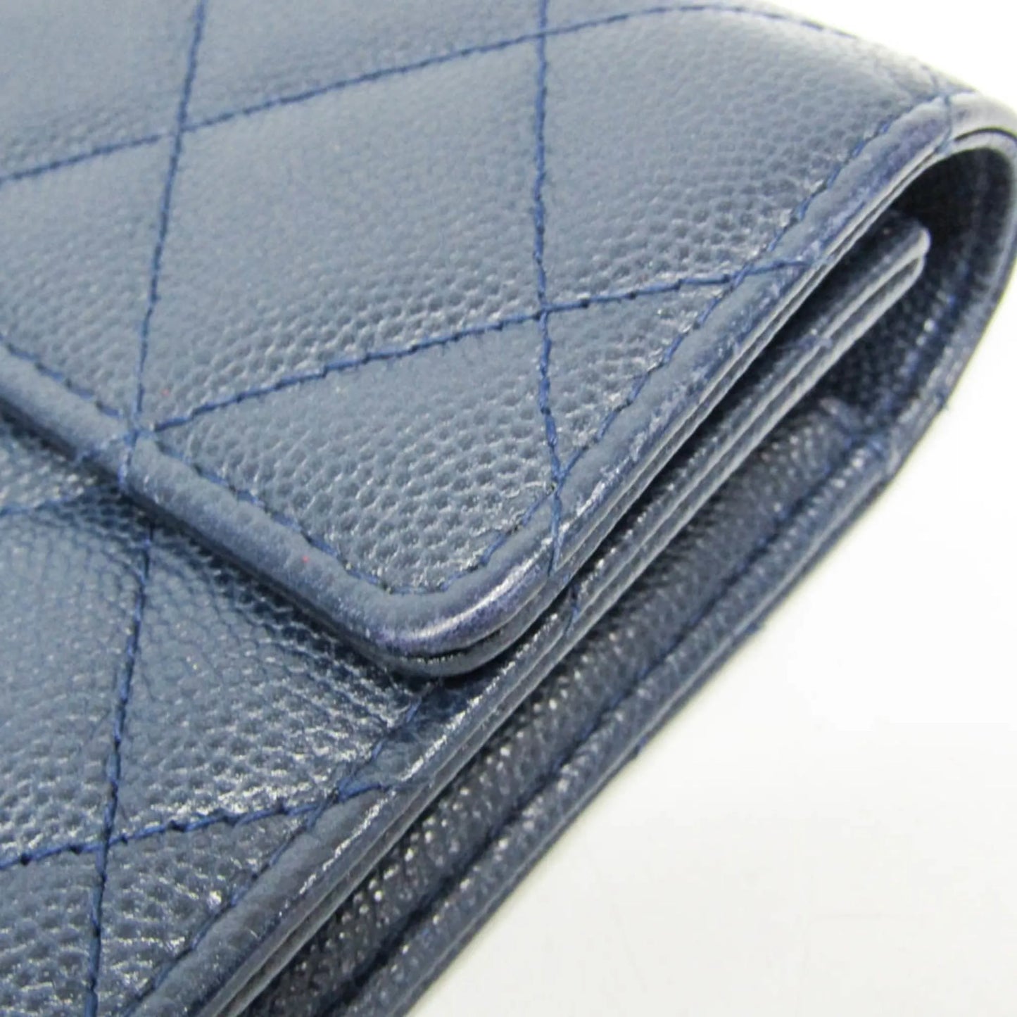 Chanel Matelasse Zippy CC, Navy, Calfskin, Wallet