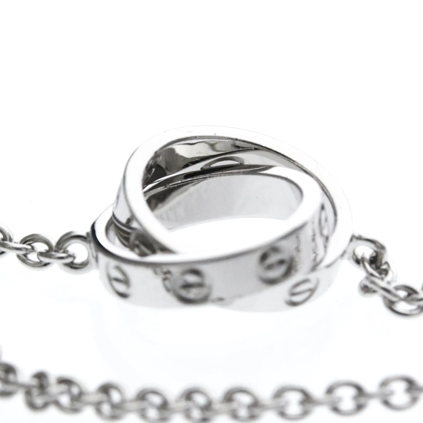Cartier Love Interlocking 18K White Gold, Silver, White Gold, Bracelet