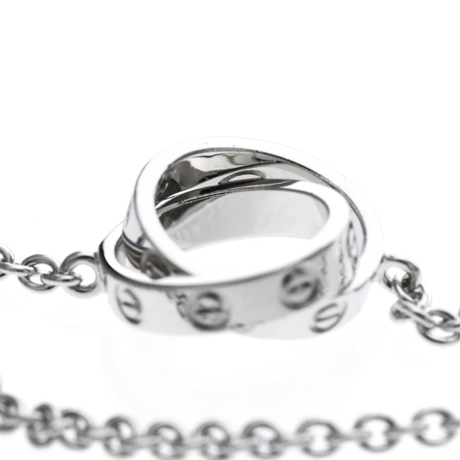 Cartier Love Interlocking 18K White Gold, Silver, White Gold, Bracelet