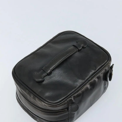 Chanel Vintage Cosmetic Case Lambskin, Black, Leather, Clutch