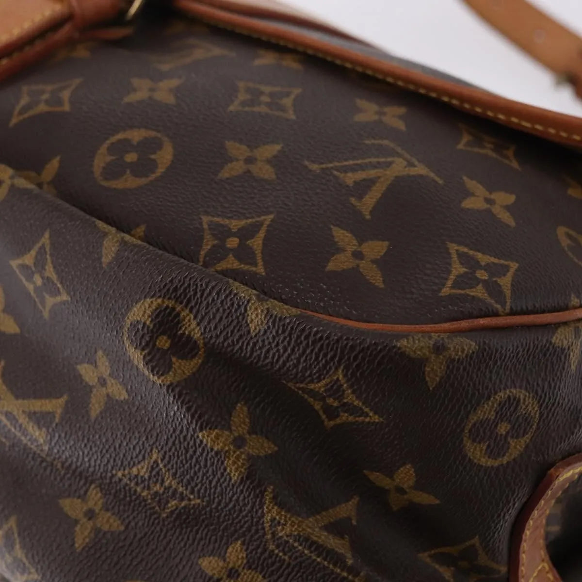 Louis Vuitton Saumur Monogram, Brown, Canvas, Shoulder Bag