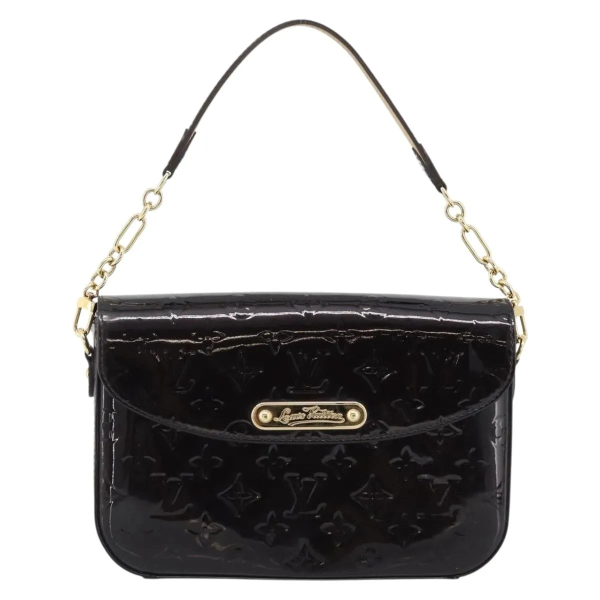 Louis Vuitton Rodeo Drive Monogram Vernis, Black, Patent Leather, Handbag
