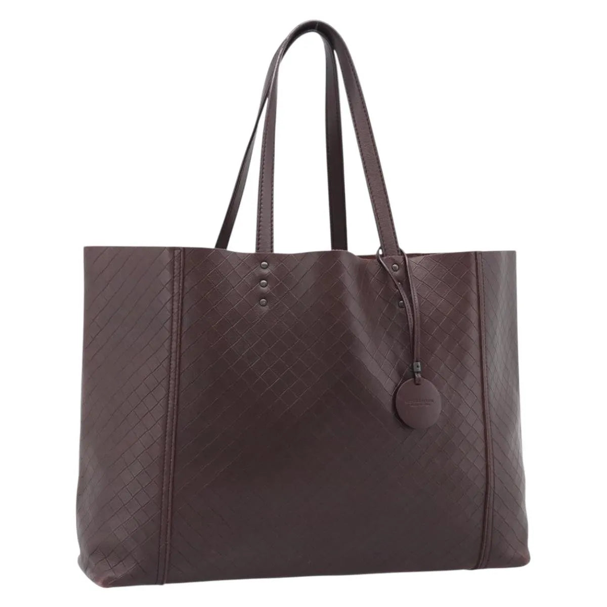 Bottega Veneta Intrecciomirage Tote Leather, Brown, Leather, Tote Bag