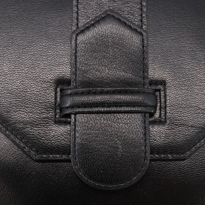 Saint Laurent Vintage Leather, Black, Leather, Handbag