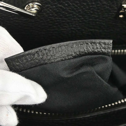 Fendi Selleria Peekaboo Fit Leather, Black, Leather, Handbag