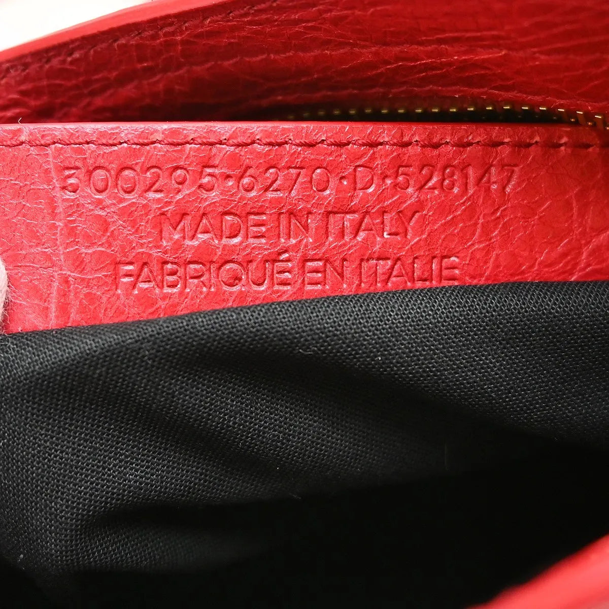 Balenciaga City Classic Studs Leather, Red, Leather, Handbag