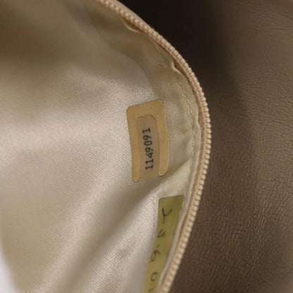 Chanel Vintage Clutch Leather, Beige, Leather, Clutch