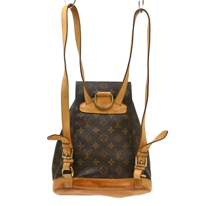 Louis Vuitton Montsouris Monogram, Brown, Canvas, Backpack