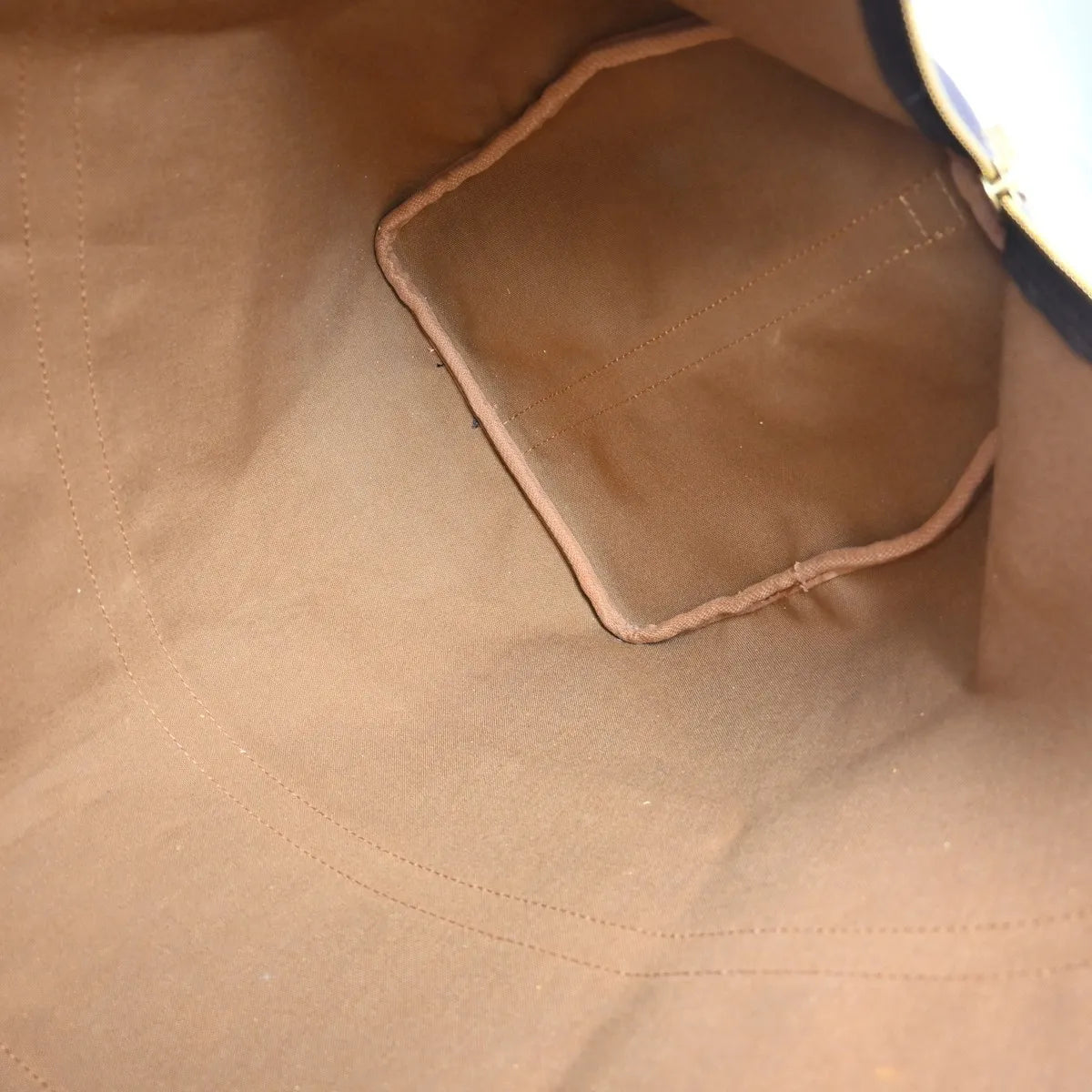 Louis Vuitton Keepall Bandoulière Monogram, Brown, Canvas, Travel Bag