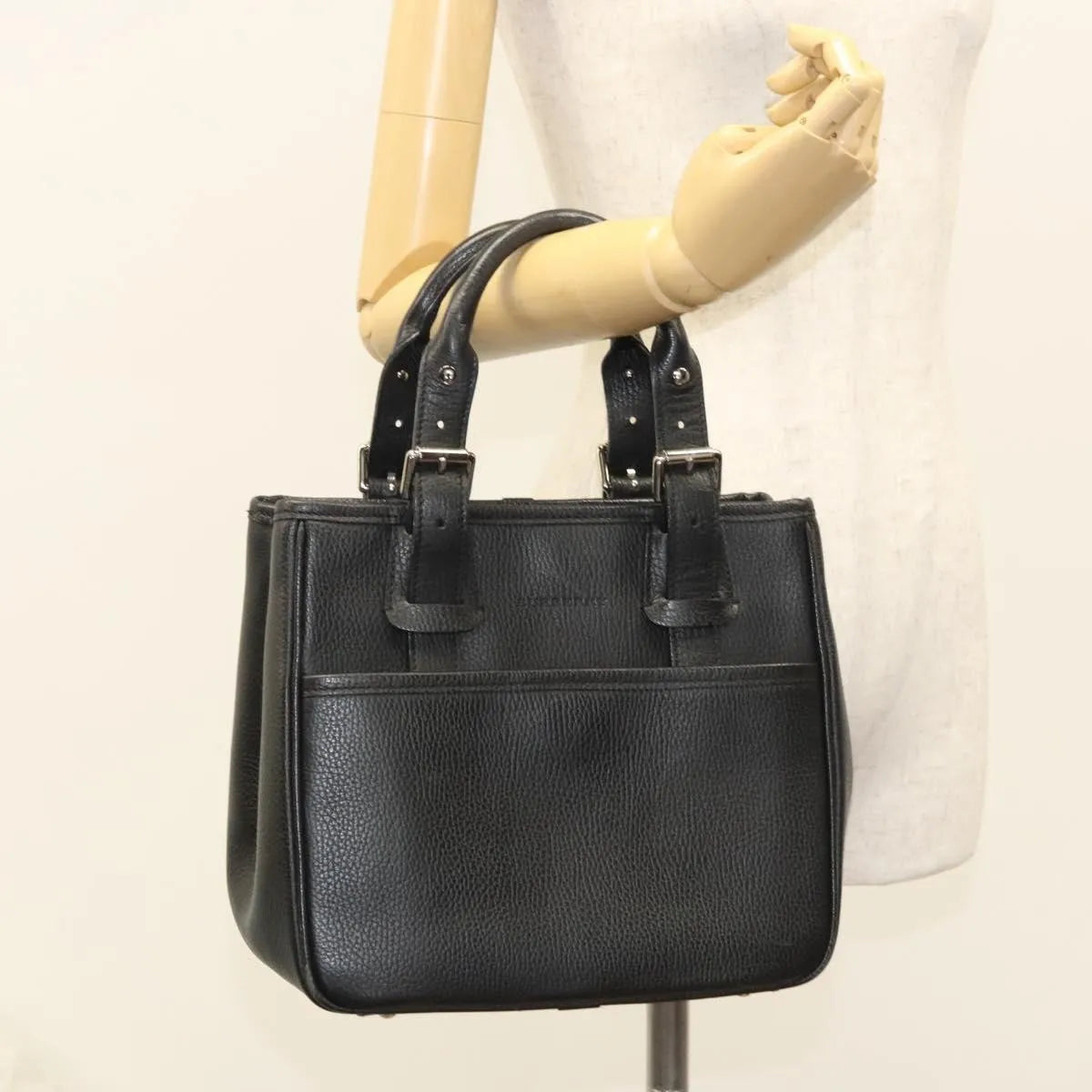 Burberry Vintage Leather, Black, Leather, Handbag