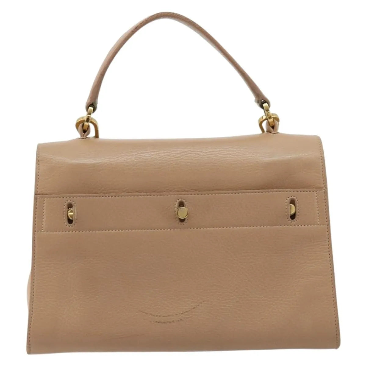 Saint Laurent Muse Two Leather, Beige, Leather, Handbag