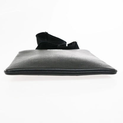 Givenchy Logo Messenger Leather, Black, Leather, Shoulder Bag