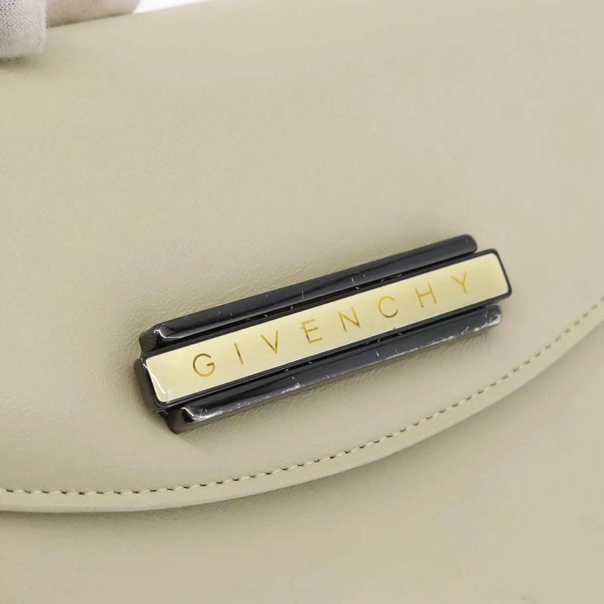 Givenchy Vintage Leather, Beige, Leather, Handbag