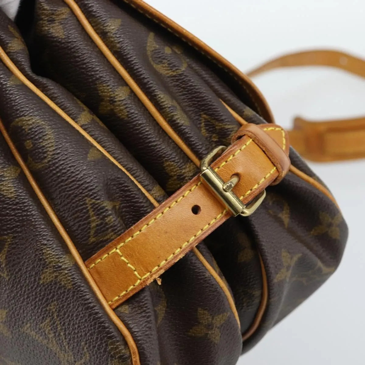Louis Vuitton Saumur Monogram Canvas, Brown, Canvas, Shoulder Bag