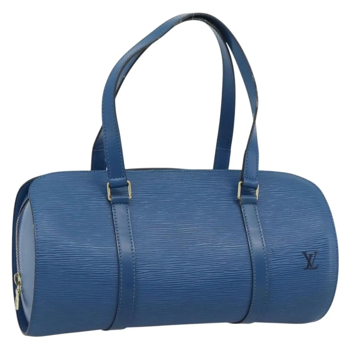 Louis Vuitton Soufflot Epi Leather, Blue, Leather, Handbag