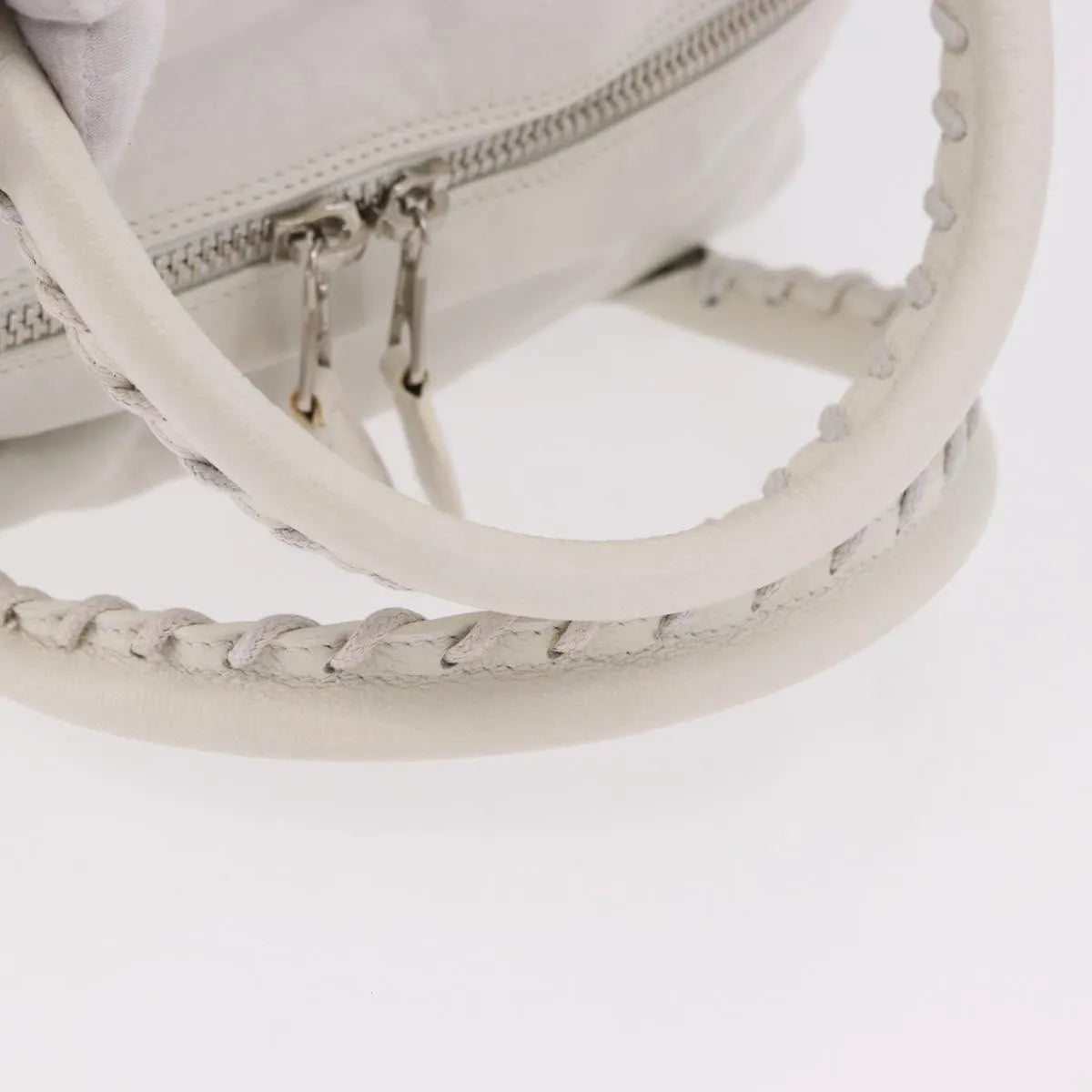 Balenciaga Matelasse Leather, White, Leather, Handbag