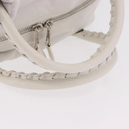 Balenciaga Matelasse Leather, White, Leather, Handbag