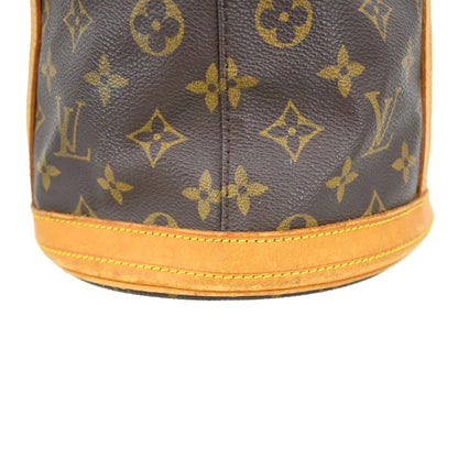 Louis Vuitton Bucket Monogram Canvas, Brown, Canvas, Tote Bag