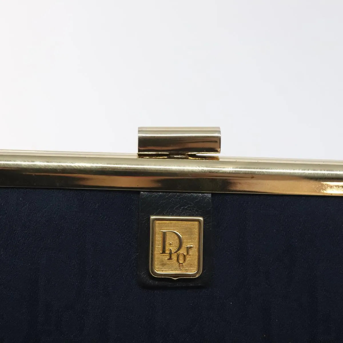 Christian Dior Trotter Canvas, Navy, Canvas, Clutch