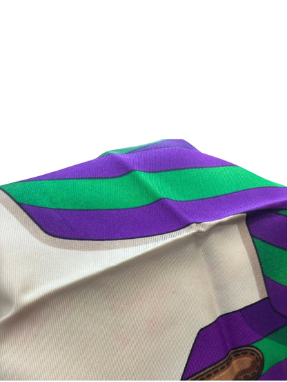 Hermes Carré 90 Silk multicolor, Multicolour, Silk, Scarf