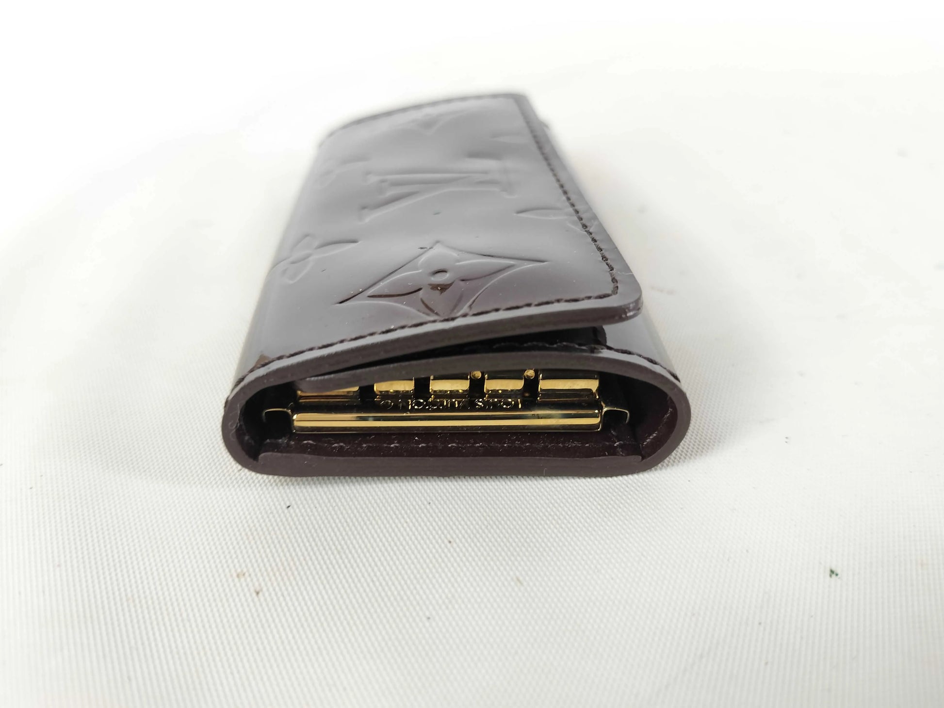 Louis Vuitton Multiclés 4 Cuir verni, Burgundy, Patent Leather, Wallet