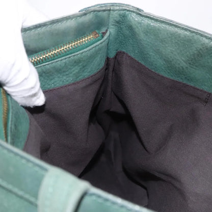 Fendi Vintage Tote leather, Green, Leather, Shoulder Bag