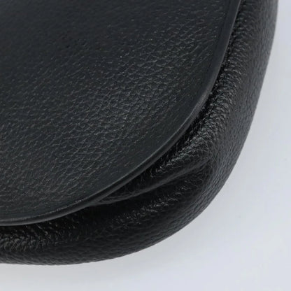 Christian Dior Vintage CD Logo Leather, Black, Leather, Shoulder Bag