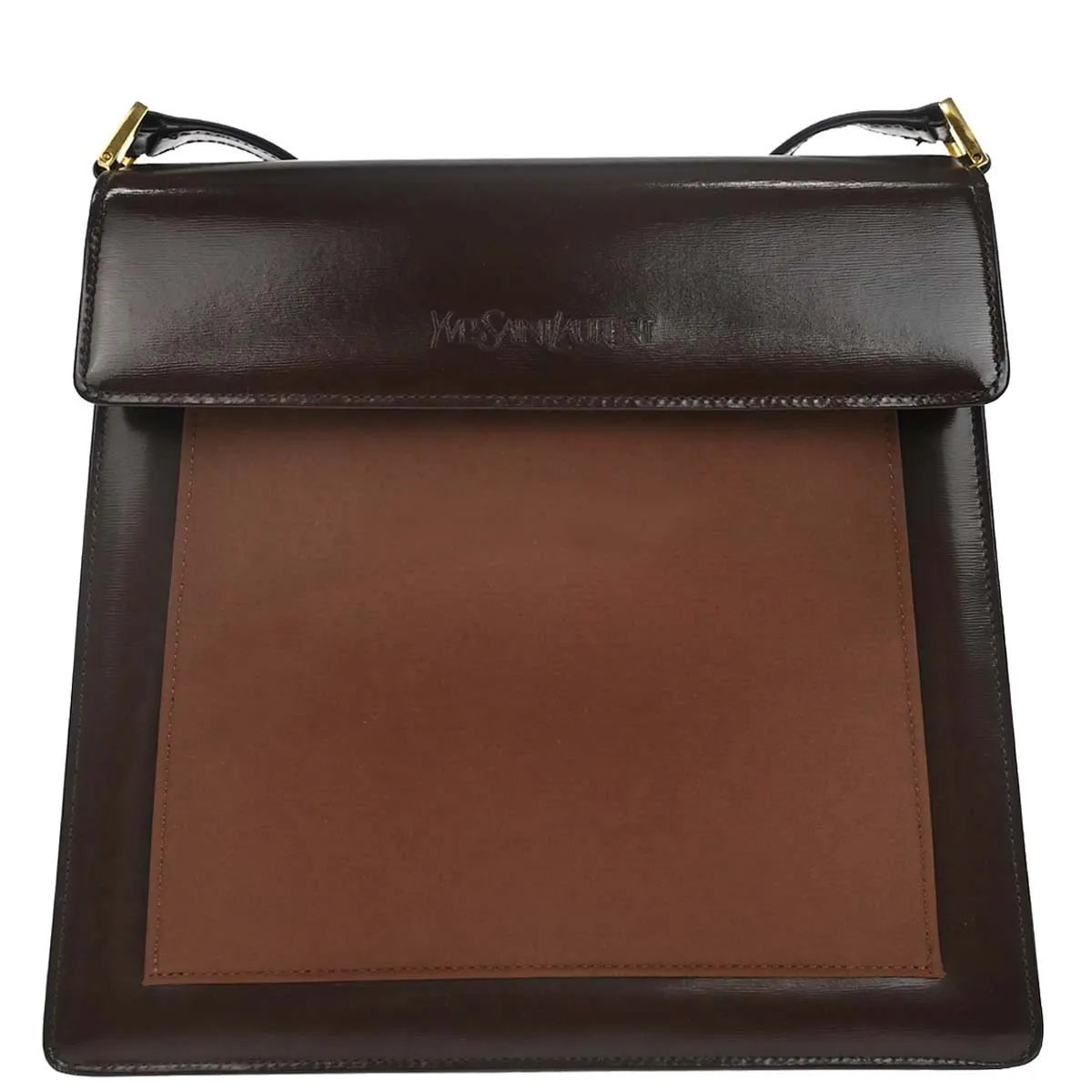 Saint Laurent Vintage Leather, Brown, Leather, Shoulder Bag