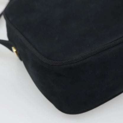 Salvatore Ferragamo Vara Bow camera Suede, Navy, Suede, Shoulder Bag