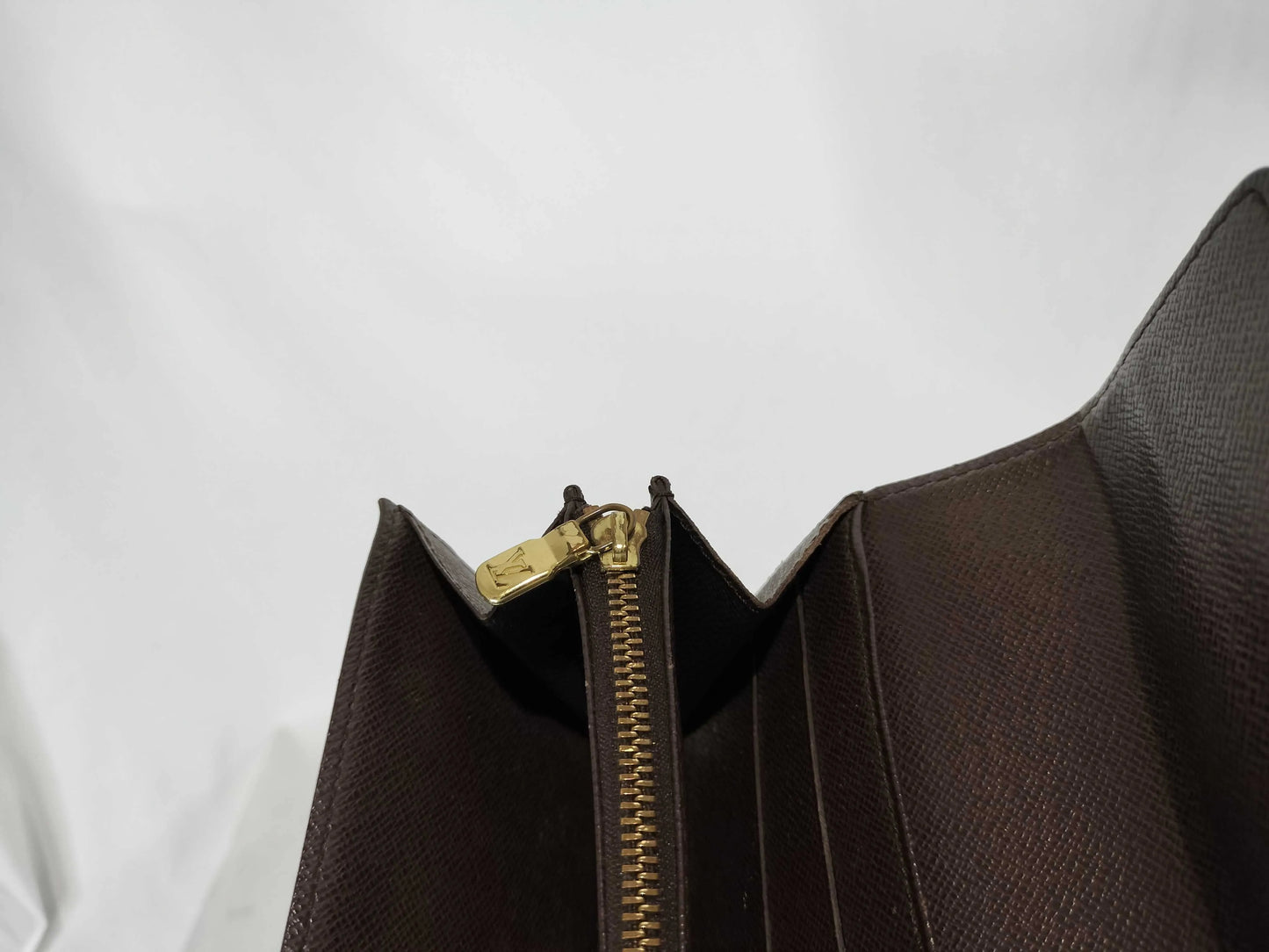 Louis Vuitton Portefeuille Sarah Damier, Brown, Canvas, Wallet