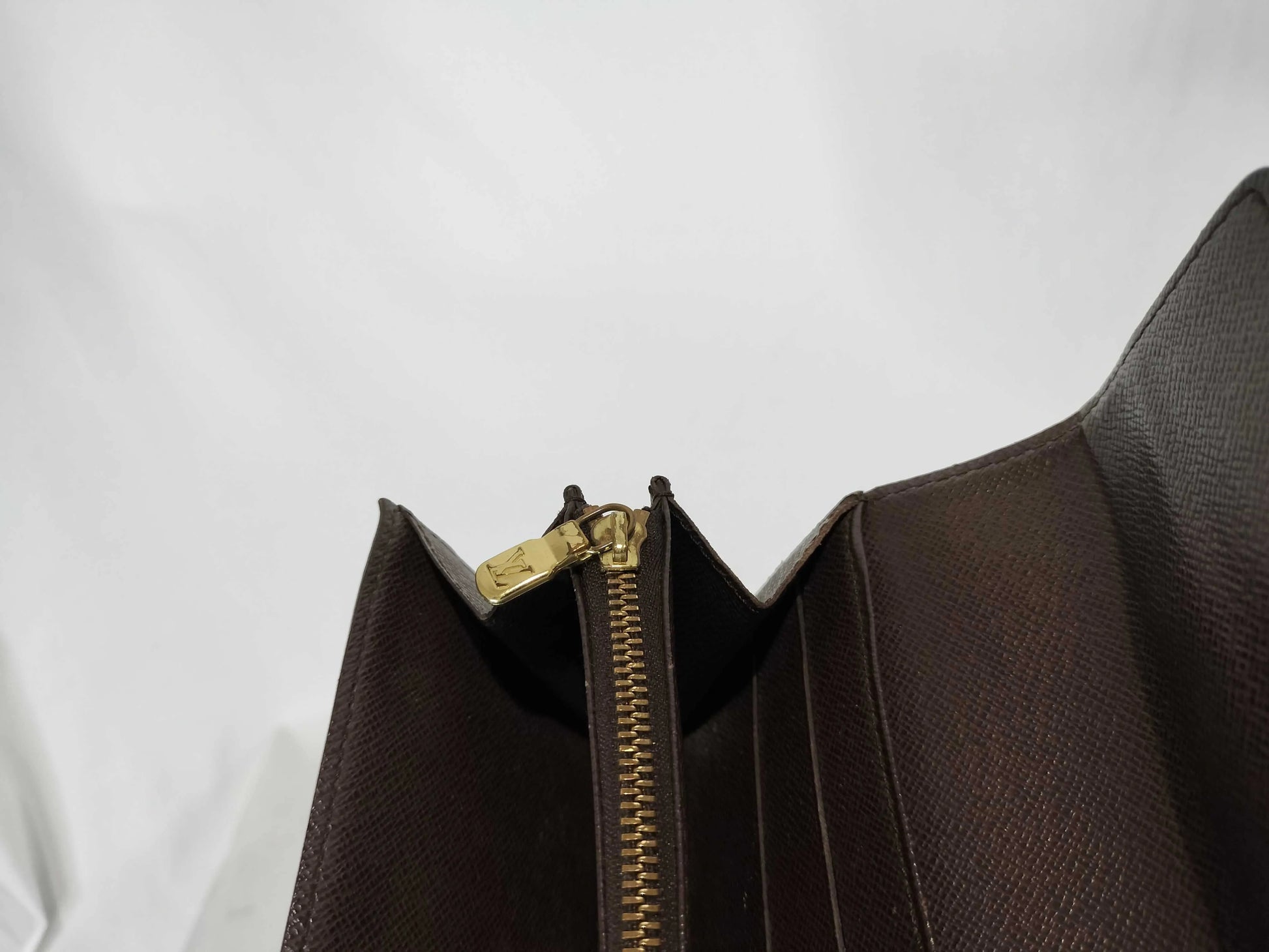Louis Vuitton Portefeuille Sarah Damier, Brown, Canvas, Wallet