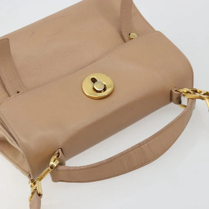 Saint Laurent Muse Two Leather, Beige, Leather, Handbag