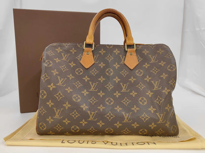 Louis Vuitton Speedy Monogram Canvas, Brown, Canvas, Handbag