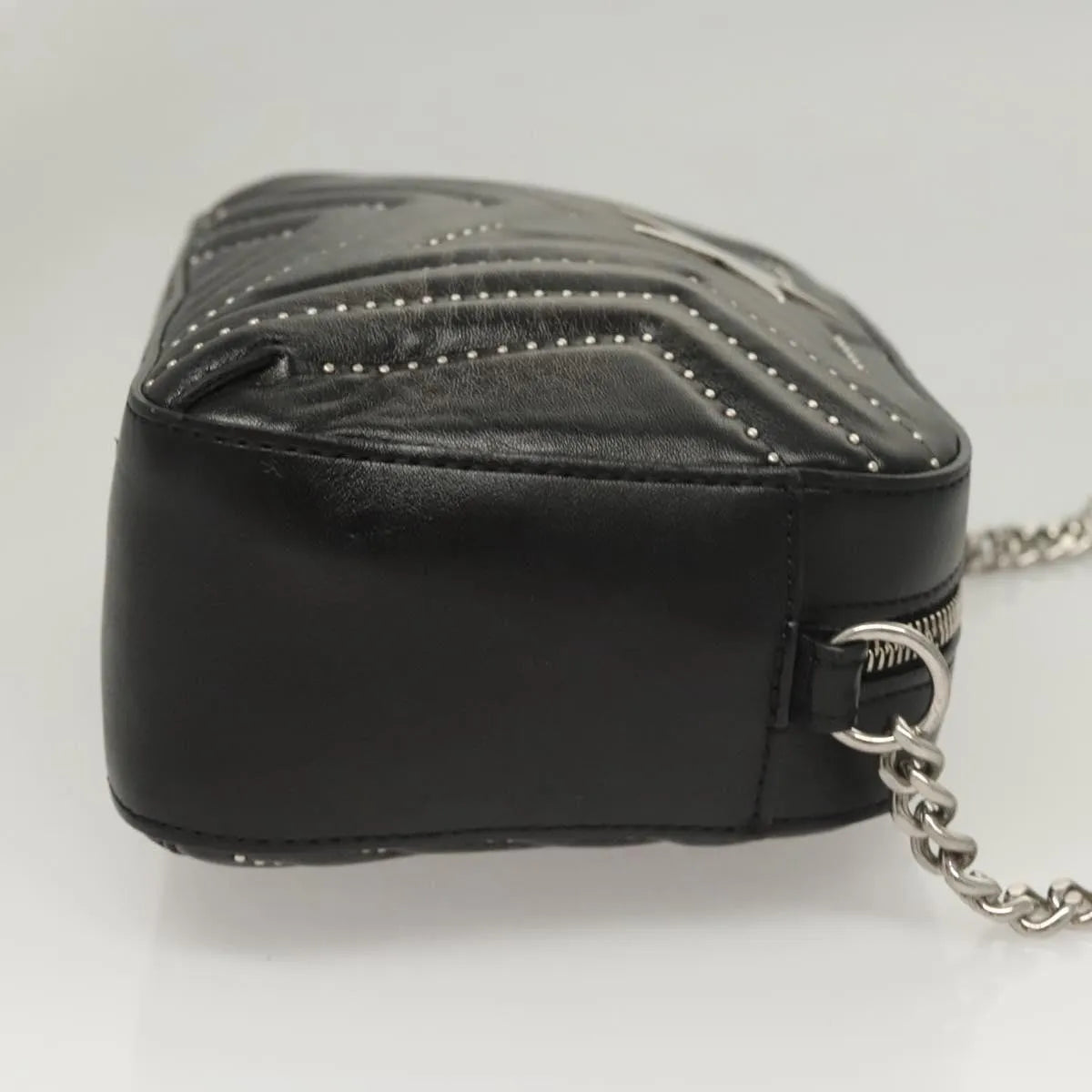 Stella McCartney Stella Star Camera Quilted Faux Leather, Black, Synthetic, Shoulder Bag