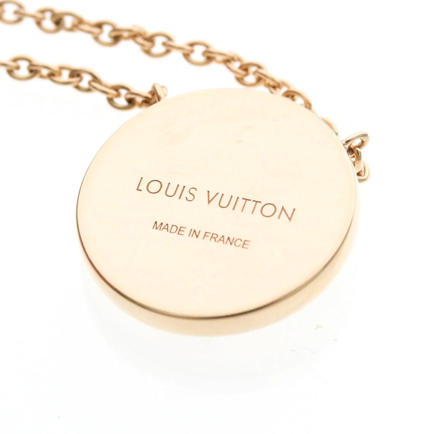 Louis Vuitton Color Blossom Medallion Pendant 18K Rose Gold with Mother of Pearl and Diamond, Gold, Pink Gold, Necklace
