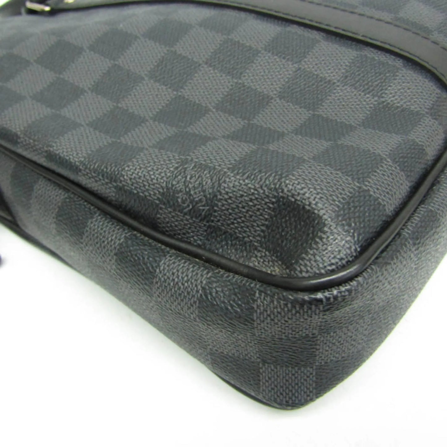Louis Vuitton Porte-Documents Voyage Damier, Black, Canvas, Briefcase