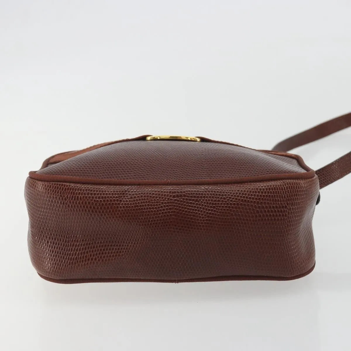 Salvatore Ferragamo Vara Bow camera Leather, Brown, Leather, Shoulder Bag