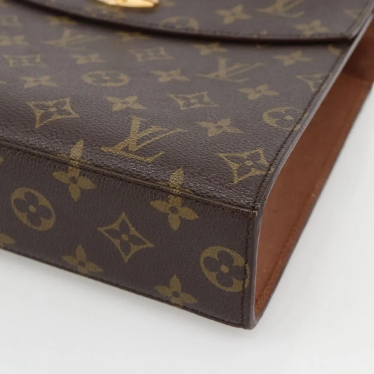 Louis Vuitton Malesherbes Monogram Canvas, Brown, Canvas, Handbag