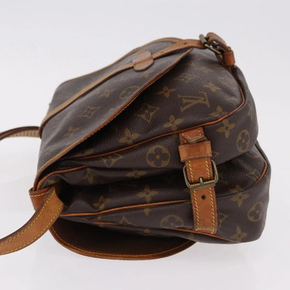 Louis Vuitton Saumur Monogram, Brown, Canvas, Shoulder Bag