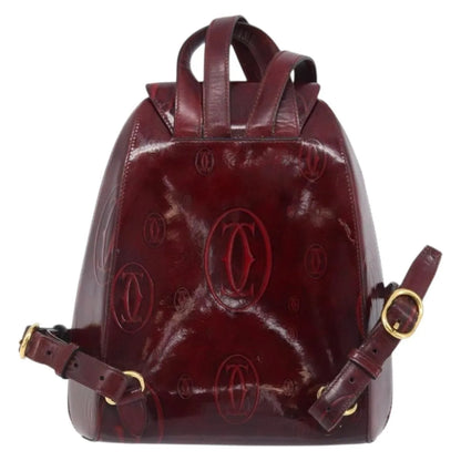 cartier Happy birthday Patent leather, Burgundy, Patent Leather, Backpack