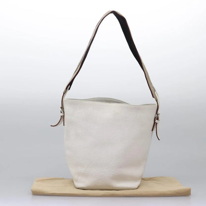 Burberry Vintage Leather, White, Leather, Shoulder Bag