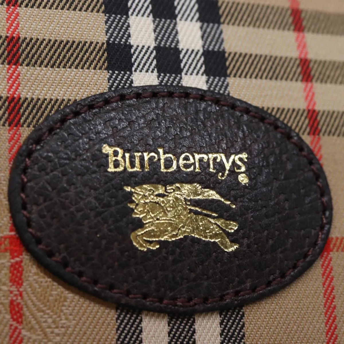 Burberry Nova check Pochette Canvas, Beige, Canvas, Clutch