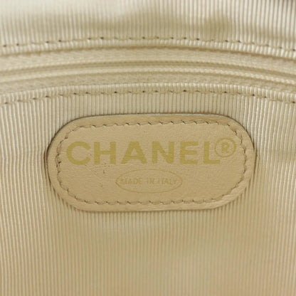 Chanel Vintage Zip Belt Quilted Caviar, Yellow, Leather, Shoulder Bag