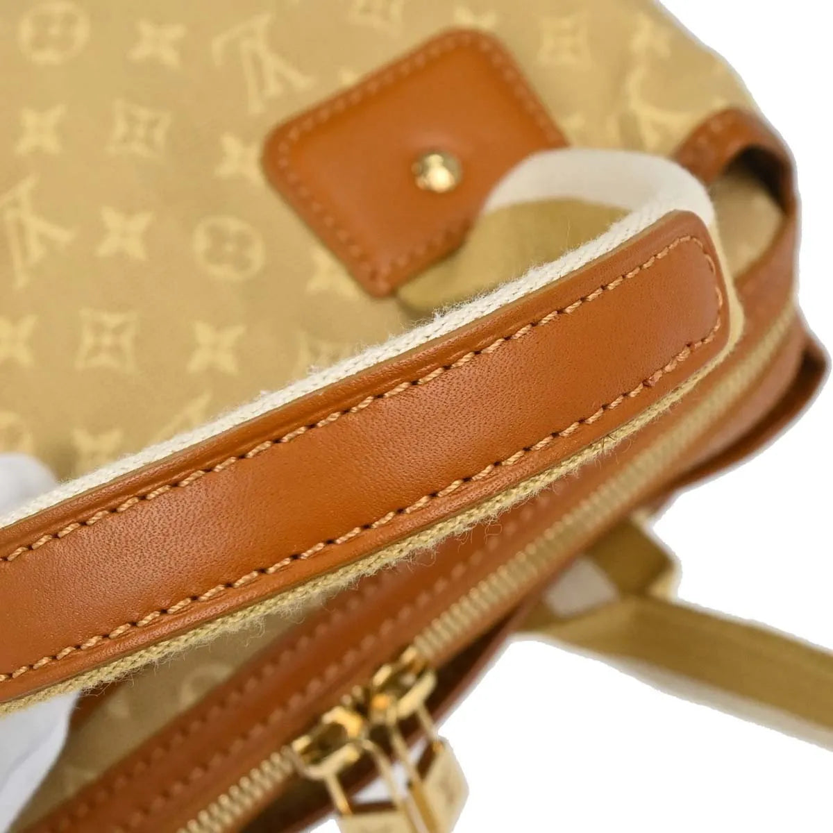 Louis Vuitton Sac Mary Kate Mini Lin, Beige, Canvas, Handbag