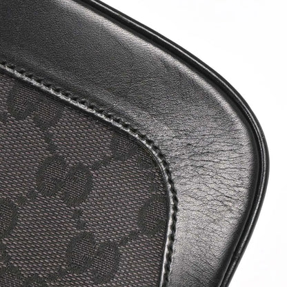 Gucci Vintage Jackie O Chain Hobo GG Canvas, Black, Canvas, Handbag